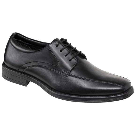 Spark Royal laces Black Leather Man Dress Shoes. - Picture 9 of 11